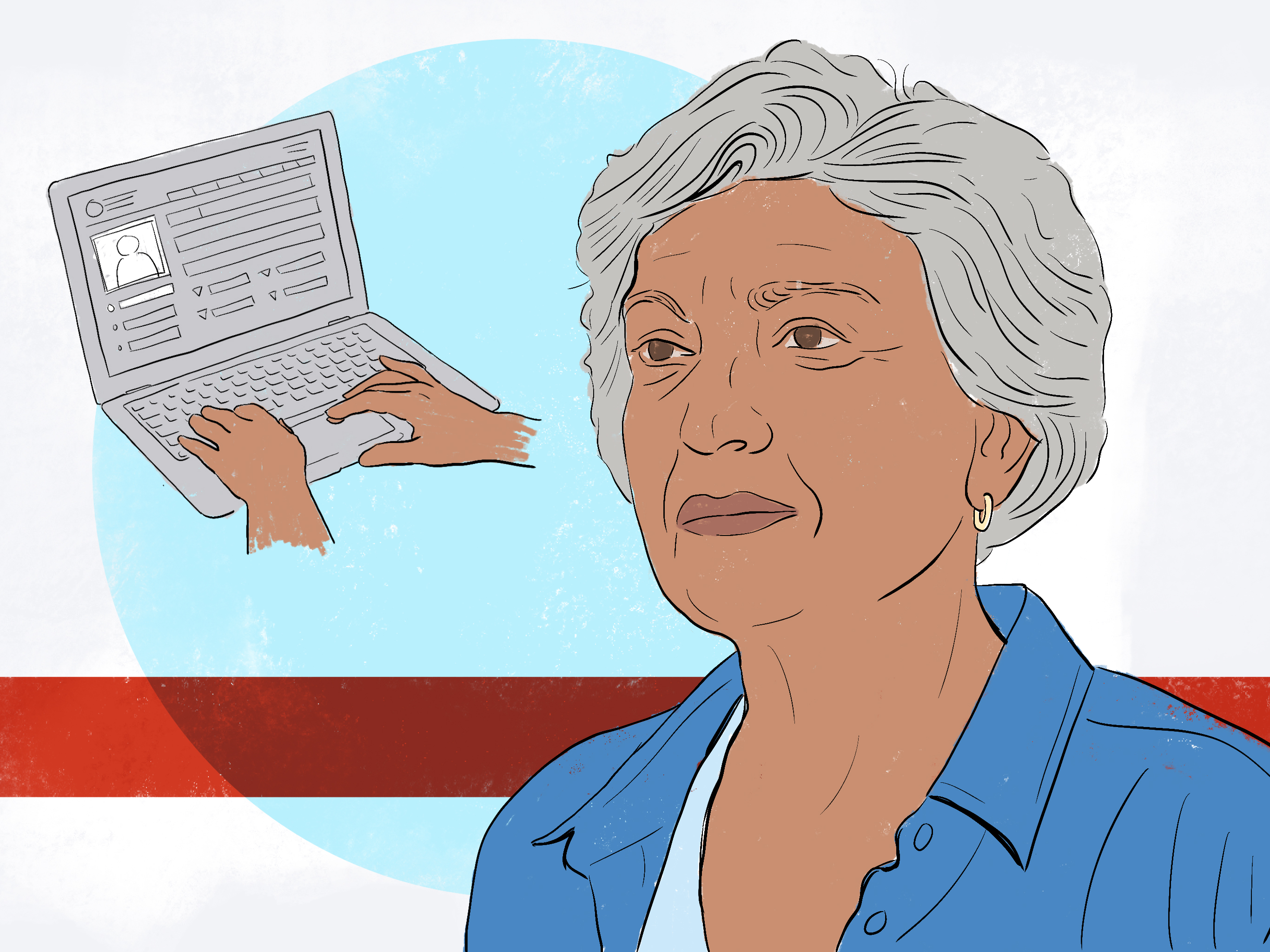 Illustrated image of a person