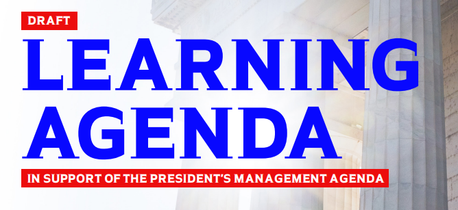 Screenshot of the PMA Learning Agenda that reads 
